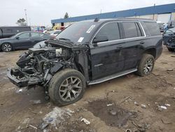 Salvage cars for sale at Woodhaven, MI auction: 2019 GMC Yukon SLE