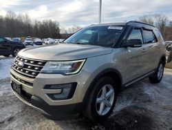 Salvage cars for sale at East Granby, CT auction: 2017 Ford Explorer XLT