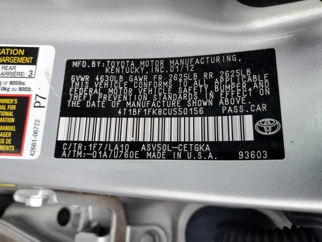 2012 Toyota Camry Base