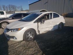 Salvage cars for sale at Spartanburg, SC auction: 2013 Honda Civic Hybrid L