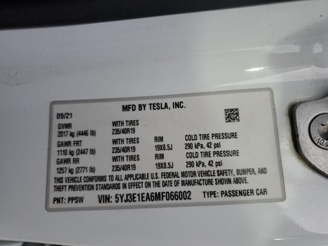 2021 Tesla Model 3