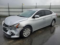 Salvage cars for sale at Antelope, CA auction: 2015 Nissan Sentra S