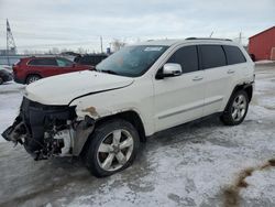 Salvage cars for sale at London, ON auction: 2012 Jeep Grand Cherokee Overland