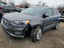 Salvage vehicles for parts for sale at auction: 2022 Ford Edge Titanium