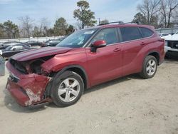 Salvage cars for sale at Hampton, VA auction: 2023 Toyota Highlander Hybrid LE