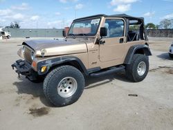 Jeep Wrangler salvage cars for sale: 2000 Jeep Wrangler / TJ Sport