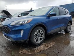 Salvage cars for sale at Woodhaven, MI auction: 2022 Ford Escape SEL