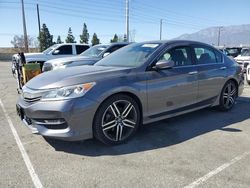 Salvage cars for sale at Rancho Cucamonga, CA auction: 2017 Honda Accord Sport