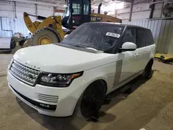 Salvage cars for sale at Chicago Heights, IL auction: 2016 Land Rover Range Rover Supercharged