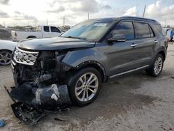 Salvage cars for sale at West Palm Beach, FL auction: 2018 Ford Explorer Limited