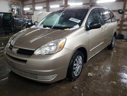 Salvage cars for sale from Copart Pekin, IL: 2005 Toyota Sienna CE