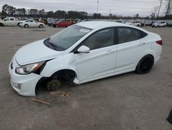 Salvage cars for sale at Dunn, NC auction: 2013 Hyundai Accent GLS