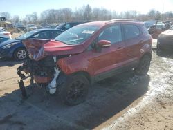 Salvage cars for sale at Chalfont, PA auction: 2019 Ford Ecosport SE