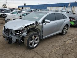 Salvage cars for sale at Woodhaven, MI auction: 2015 Toyota Venza LE