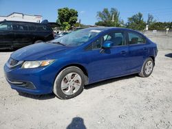 Salvage cars for sale at Opa Locka, FL auction: 2013 Honda Civic LX