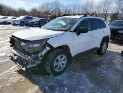 Salvage cars for sale at North Billerica, MA auction: 2019 Toyota Rav4 LE