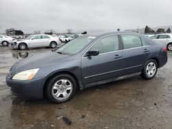 Salvage cars for sale at San Martin, CA auction: 2005 Honda Accord LX