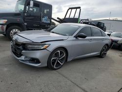 Salvage cars for sale at Sacramento, CA auction: 2021 Honda Accord Sport