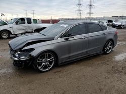 Salvage cars for sale at Elgin, IL auction: 2014 Ford Fusion Titanium