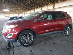 Carros salvage a la venta en subasta: 2017 Ford Edge Titanium