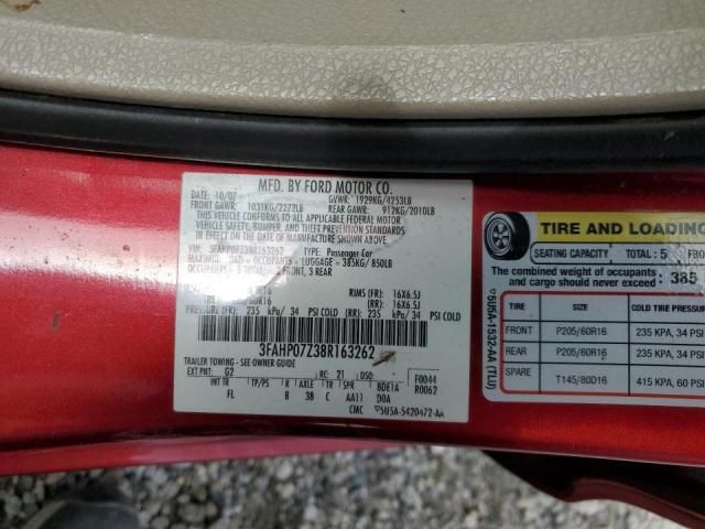 2008 Ford Fusion SE