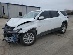 Salvage cars for sale at Tulsa, OK auction: 2023 Chevrolet Traverse LS