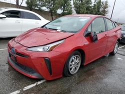 Salvage cars for sale at Rancho Cucamonga, CA auction: 2020 Toyota Prius L