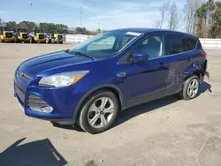 Salvage cars for sale at Dunn, NC auction: 2016 Ford Escape SE