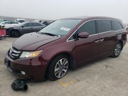 Salvage cars for sale at Grand Prairie, TX auction: 2015 Honda Odyssey Touring