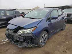 Salvage cars for sale at Brighton, CO auction: 2019 Nissan Leaf S Plus