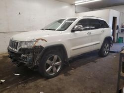 Salvage cars for sale at Ham Lake, MN auction: 2012 Jeep Grand Cherokee Overland