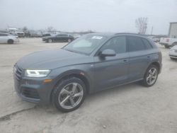 Salvage cars for sale at Kansas City, KS auction: 2020 Audi Q5 Titanium Premium Plus