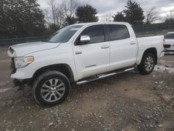 Salvage cars for sale at Madisonville, TN auction: 2016 Toyota Tundra Crewmax Limited