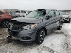 Salvage cars for sale from Copart Assonet, MA: 2019 Honda HR-V Sport