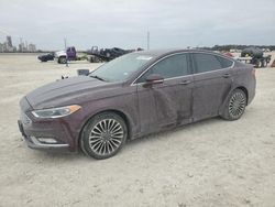 Salvage cars for sale at New Braunfels, TX auction: 2017 Ford Fusion SE