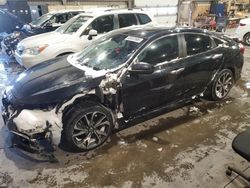 Salvage cars for sale from Copart Montreal Est, QC: 2021 Honda Civic Touring