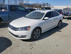 Salvage cars for sale at Spartanburg, SC auction: 2012 Volkswagen Passat SE