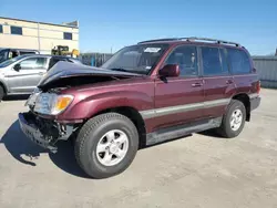 Toyota Land Cruiser salvage cars for sale: 1999 Toyota Land Cruiser