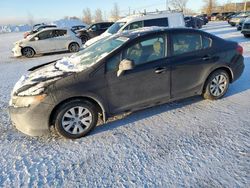 Salvage cars for sale at Montreal Est, QC auction: 2012 Honda Civic LX