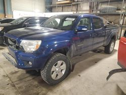 Salvage cars for sale at Eldridge, IA auction: 2015 Toyota Tacoma Double Cab Long BED