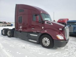 Salvage trucks for sale at Eldridge, IA auction: 2021 Kenworth Construction T680