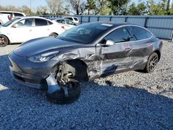 Salvage cars for sale at Riverview, FL auction: 2018 Tesla Model 3