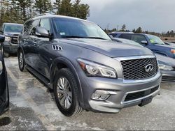 Salvage cars for sale at North Billerica, MA auction: 2015 Infiniti QX80