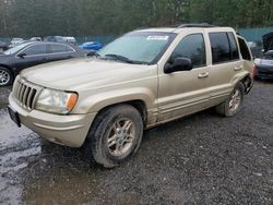 Jeep Grand Cherokee Limited salvage cars for sale: 1999 Jeep Grand Cherokee Limited