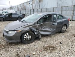 2012 Honda Civic LX en venta en Franklin, WI