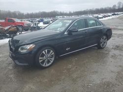 Salvage cars for sale at Ellwood City, PA auction: 2018 Mercedes-Benz C300