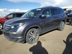 Salvage cars for sale at Brighton, CO auction: 2017 Honda Pilot Touring