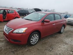 Salvage cars for sale from Copart Kansas City, KS: 2014 Nissan Sentra S