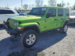 Salvage cars for sale at Riverview, FL auction: 2019 Jeep Wrangler Unlimited Sahara