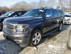 Salvage cars for sale at North Billerica, MA auction: 2016 Chevrolet Suburban K1500 LTZ